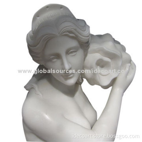 marble sculptures , carved in marble material